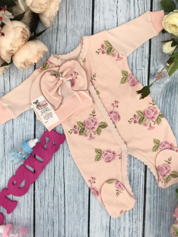 Купить оптом 222. Комбинезон "Роза", хлопок 100 % интерлок в Нефтеюганске